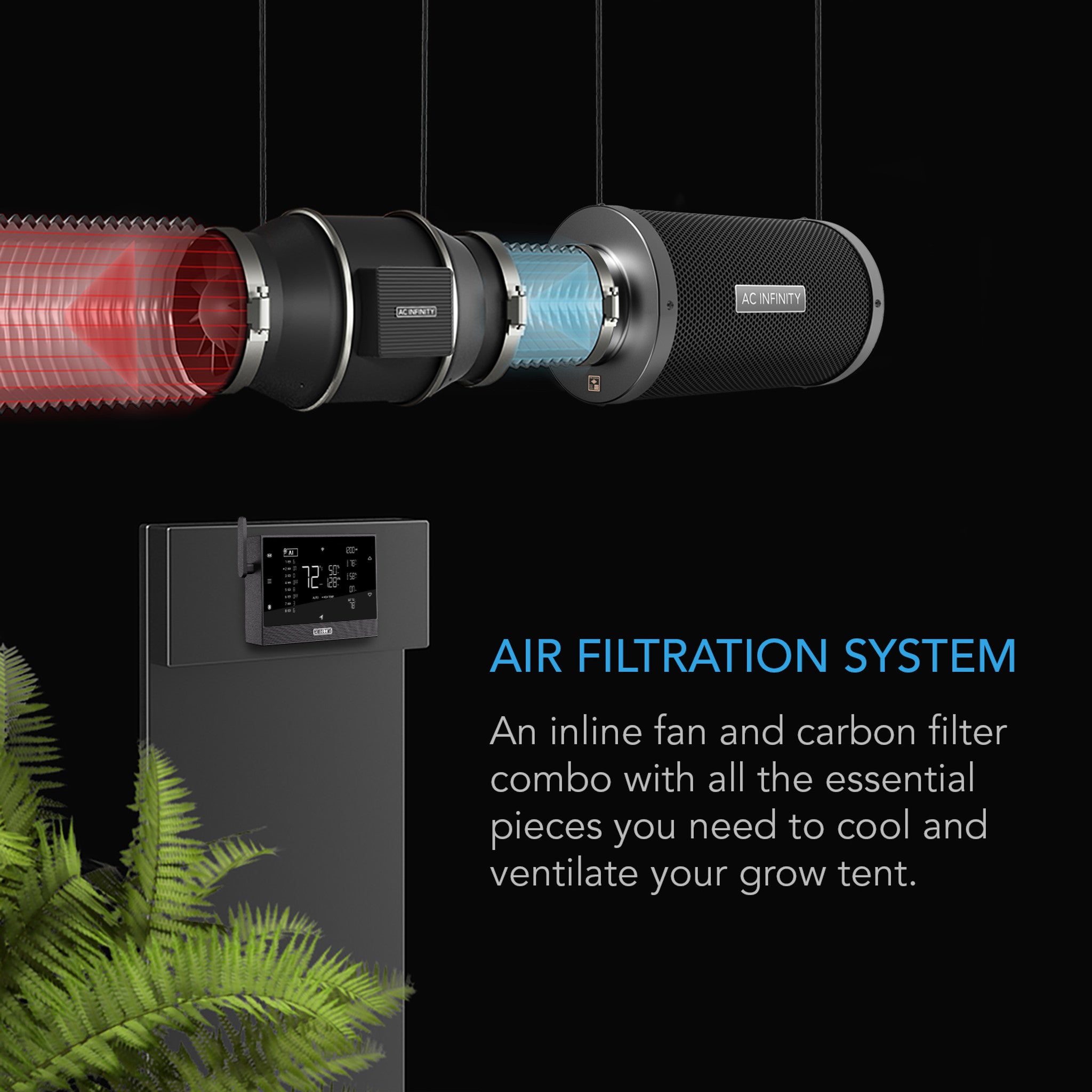 AC Infinity PRO Filtration Kit - Inteligentny zestaw filtracji powietrza