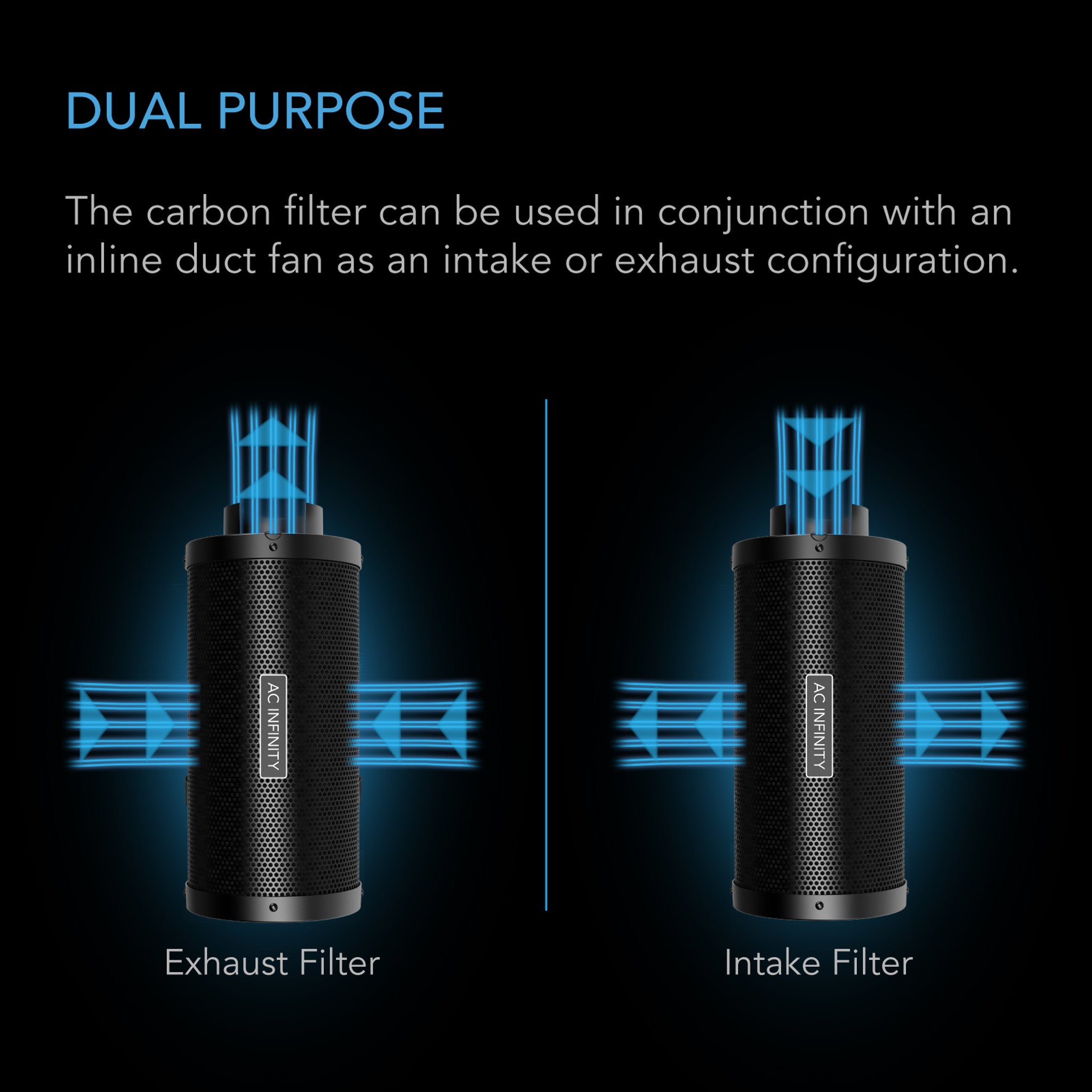 AC Infinity DUCT CARBON FILTER - Filtry węglowe