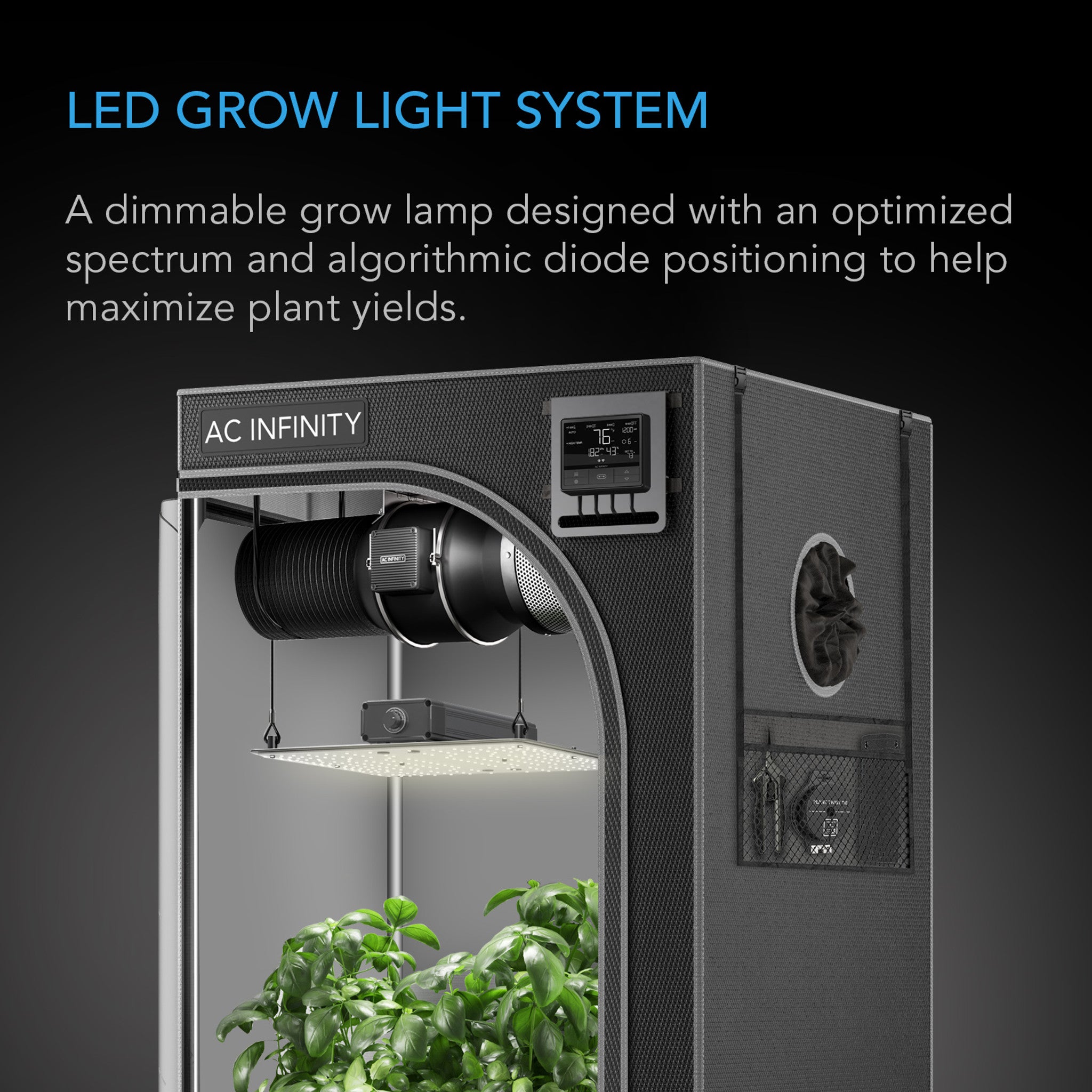 AC Infinity IONBOARD S22 115 W - Lampa LED do uprawy roślin
