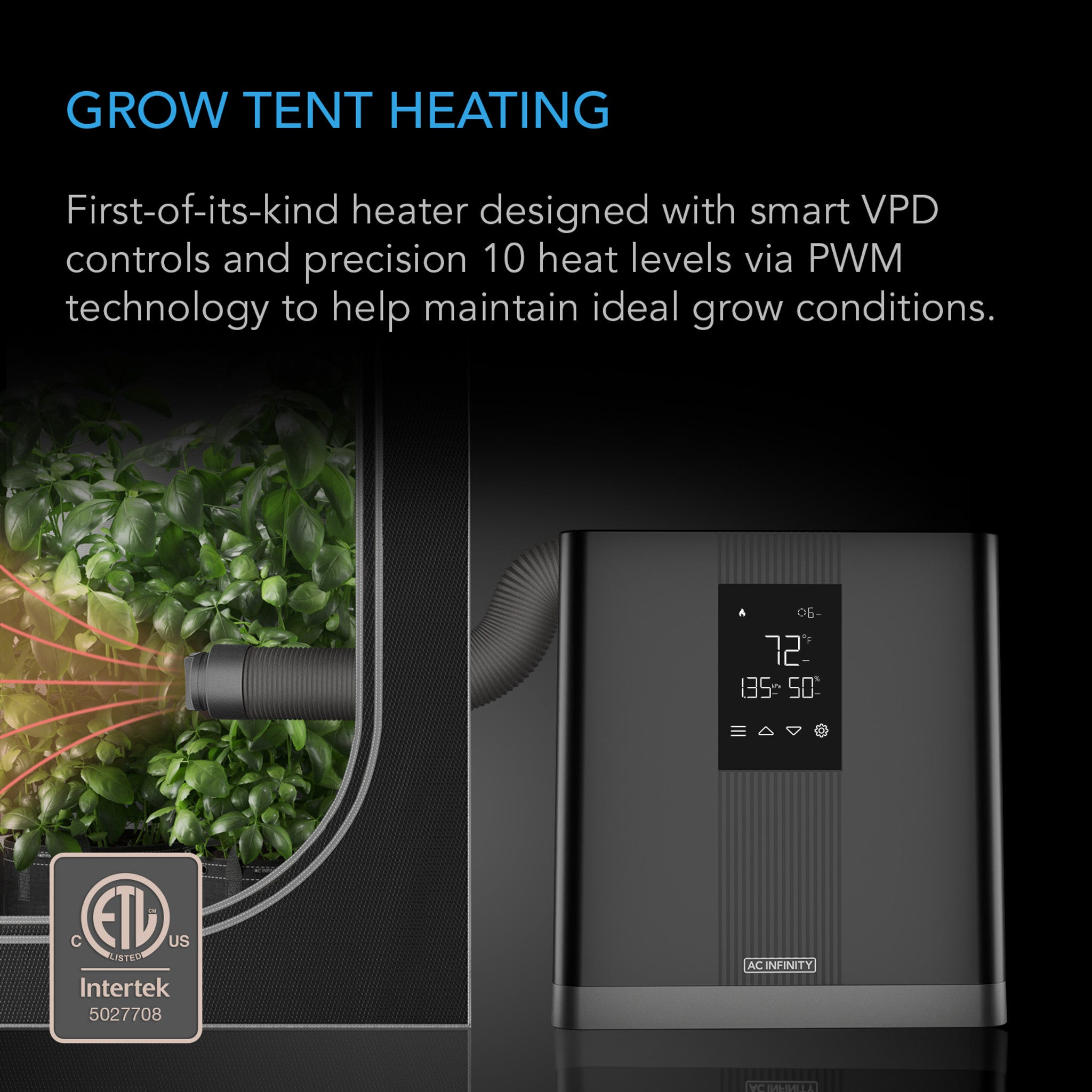 AC Infinity ThermoForge T3 - Sterowany grzejnik uprawowy