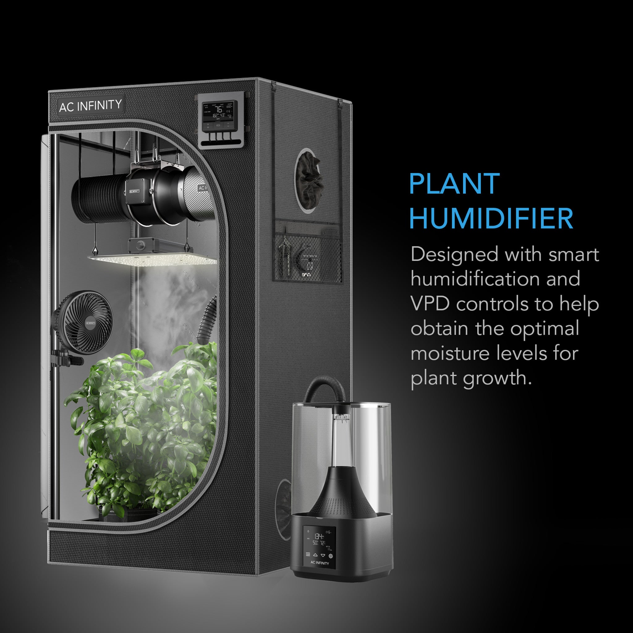 CLOUDFORGE T3, environmental humidifier for plants, 4.5L, intelligent control, targeted evaporation