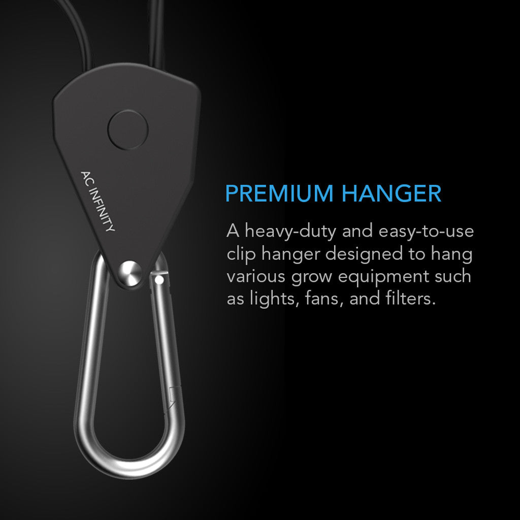 AC Infinity Heavy-Duty Adjustable Rope Clip Hanger - Regulowane wieszaki linowe